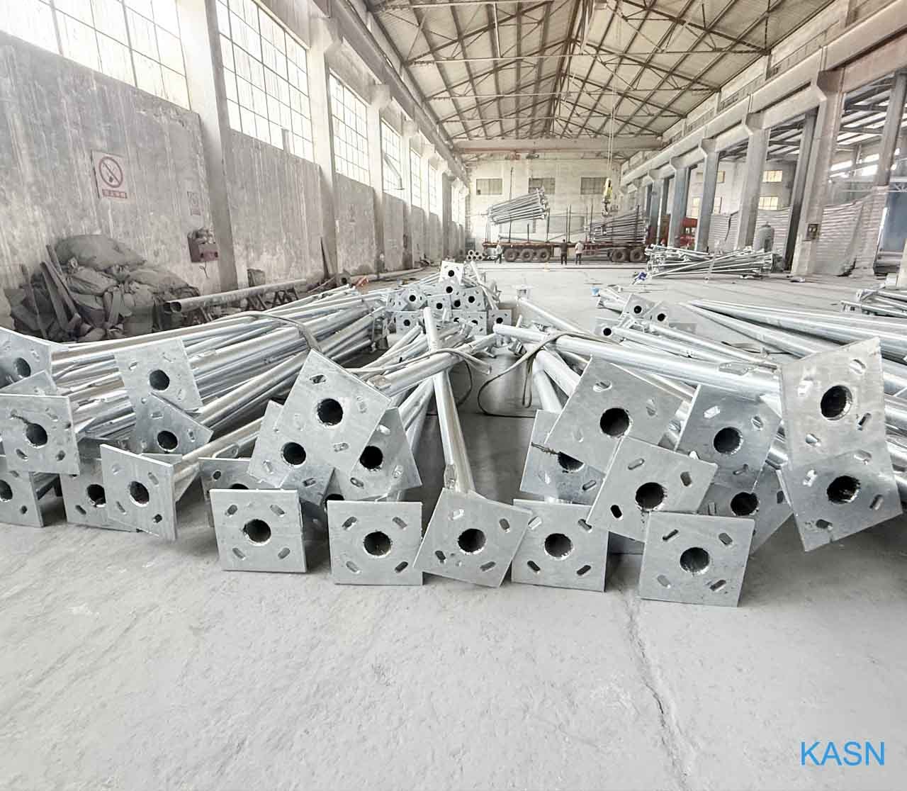Processing Based on Drawings, Customized Light Poles, Street Light Poles