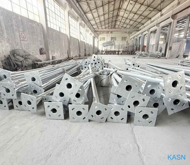 Processing Based on Drawings, Customized Light Poles, Street Light Poles