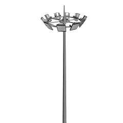 High Mast Lighting Pole 20-45m | Auto Lowering | Hot Dip Galvanized