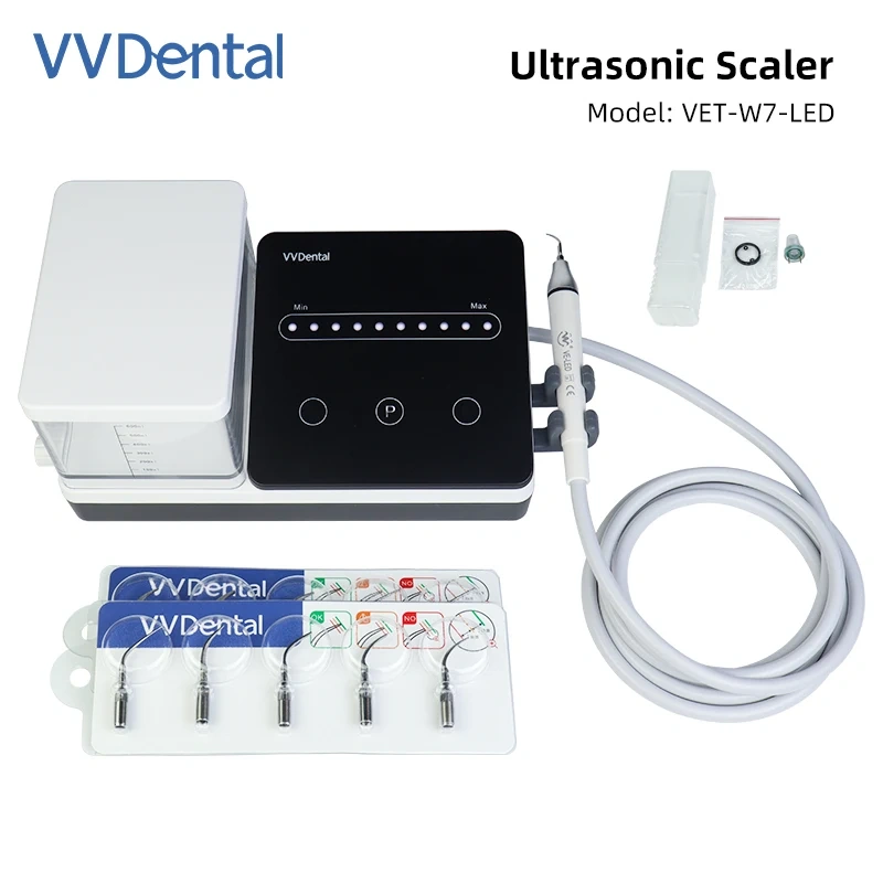 VVDen Ultrasonic Washing Machine Calculus Plaqu Periodontal disease pulpitis  VET-W7 LED Plastic Portable Nail Engraving