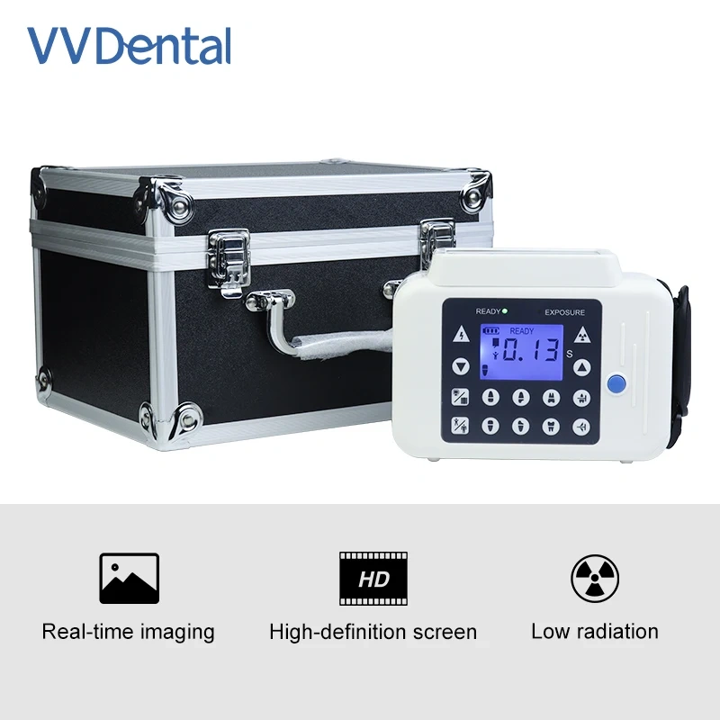 VVDental X-ray Sensor Fluoroscopic Exposure Unit with Display Portable Aluminum Box Camera Digital Transmission High Definition