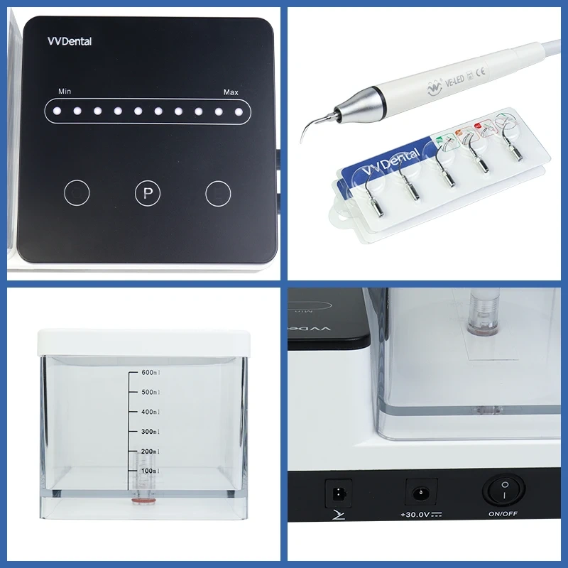 VVDen Ultrasonic Washing Machine Calculus Plaqu Periodontal disease pulpitis  VET-W7 LED Plastic Portable Nail Engraving