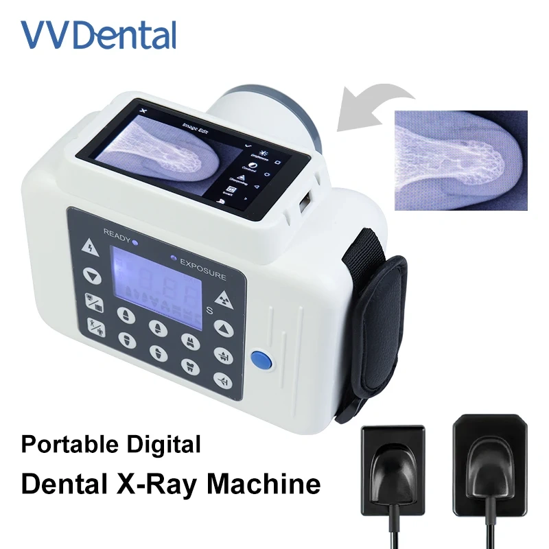 VVDental X-ray Sensor Fluoroscopic Exposure Unit with Display Portable Aluminum Box Camera Digital Transmission High Definition