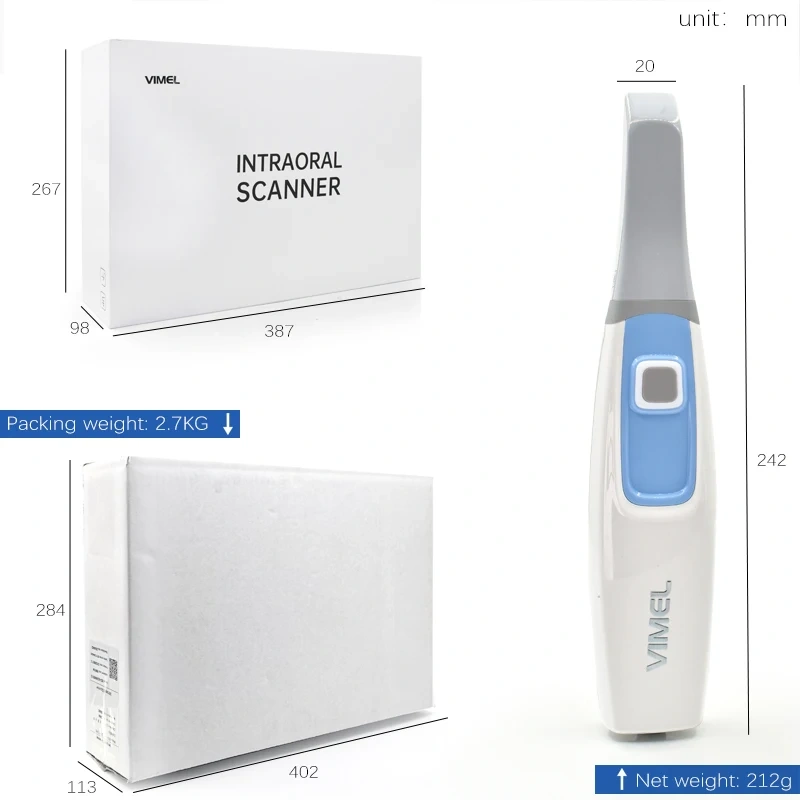 VVDen  3D Intraoral Scanner Mini Printer AI Scan Free Software with Multi Language System Intraoral Camera  Oral Scanner