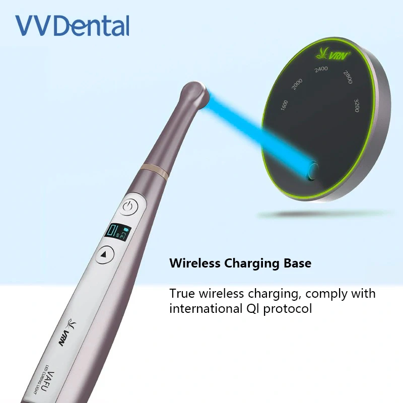 VV Nail Curing Light Metal1 Second Body Caries Detection Built Composites Resin Wireless curing Battery