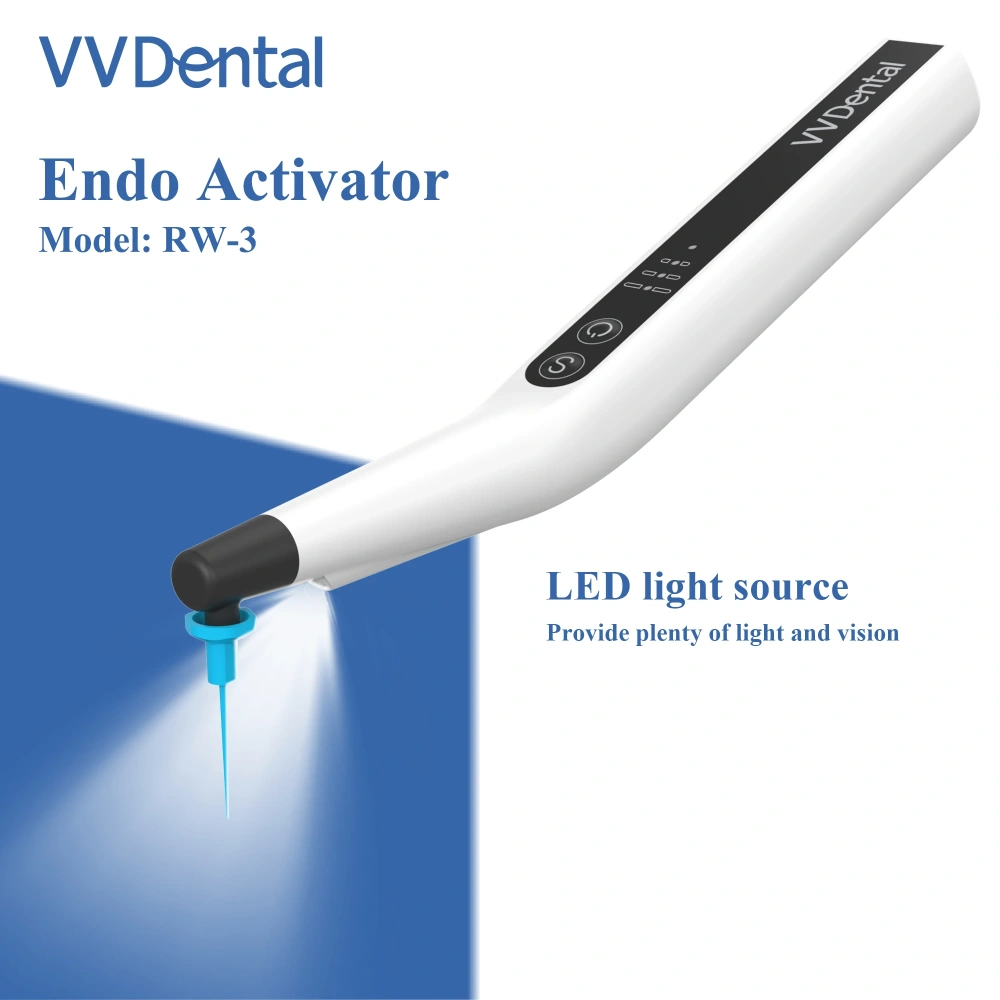 VVDental Endomotor Root Canal Sonic Irrigator Endo Activator  Irrigator Endodontic Cleaning Dental Motor with 60 Pcs  Endo Files