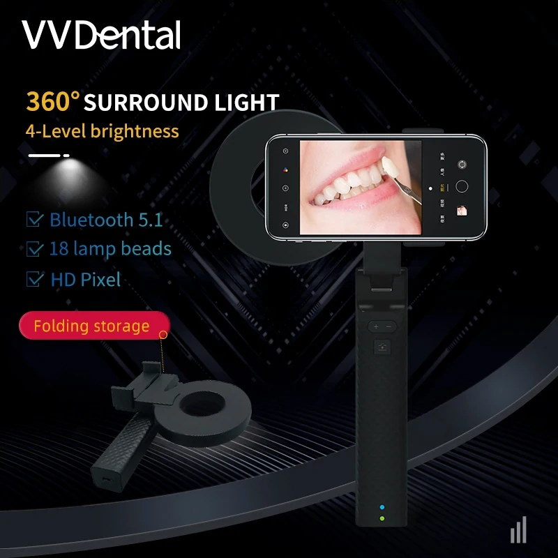VVDental Flash Light Photography Equipment Dentistry LED Oral Filling Light Dental hand-held holders Photographs