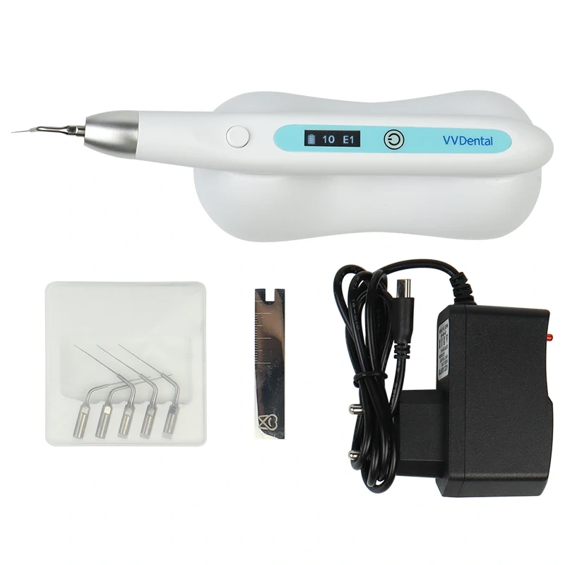 VVDental Ultrasonic Root Canal Swing Wash Tooth Root Cleaning Nest Wash Magnetic Charging Base with 5 Tip RW-5