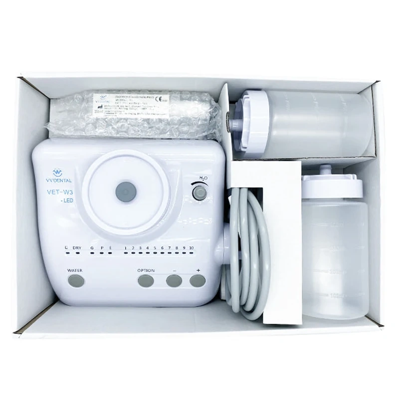VVDENTAL VET-W3-LED Ultrasonic Scaler Portable and Lightweight Dental Cleaning Equip Dental Scaler with Water dentist
