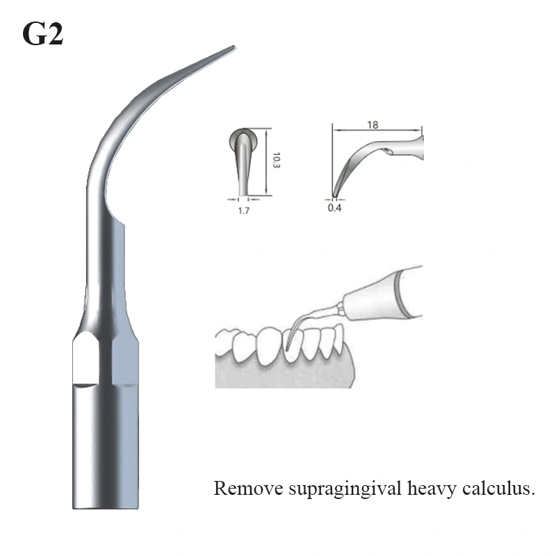 Original Tips for Scaler Tips for Supragingival Scaling for EMS/Woodpecker-UDS VVDental G1 G2 G3 G4 G5 G6 Scaler Accessories