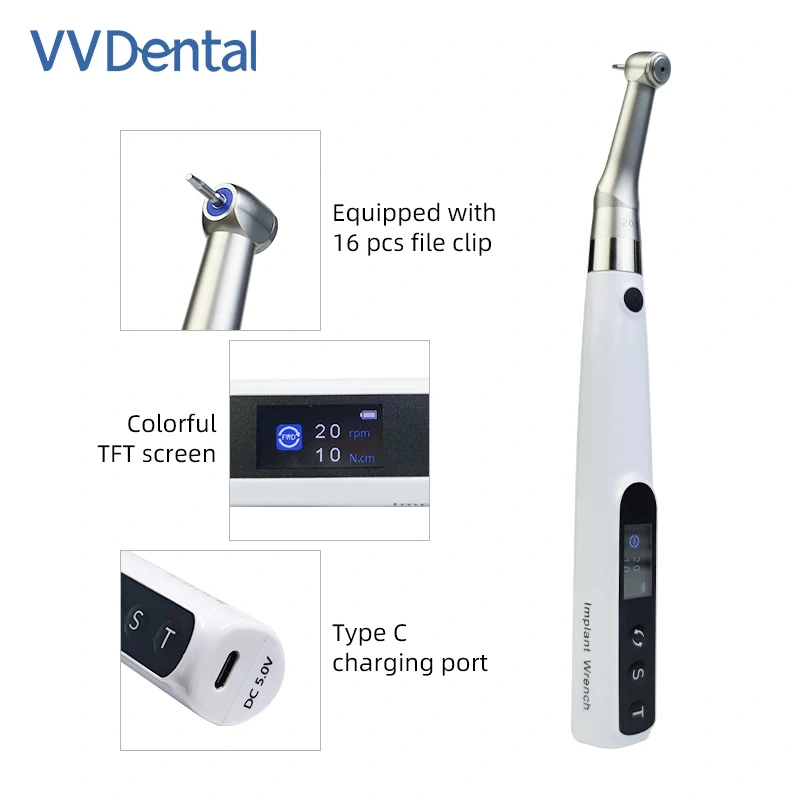 Plastic Power Washer with Multiple Functions Adjustable Force Limiting Wrench Setscrew Dental implant tools Mini spanne
