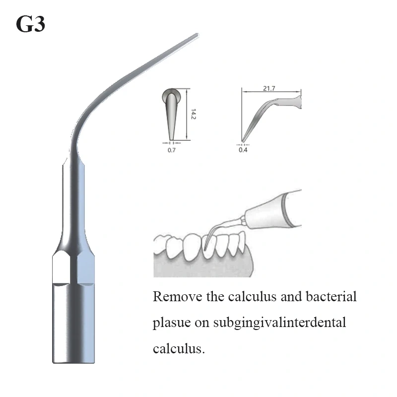 Original Tips for Scaler Tips for Supragingival Scaling for EMS/Woodpecker-UDS VVDental G1 G2 G3 G4 G5 G6 Scaler Accessories