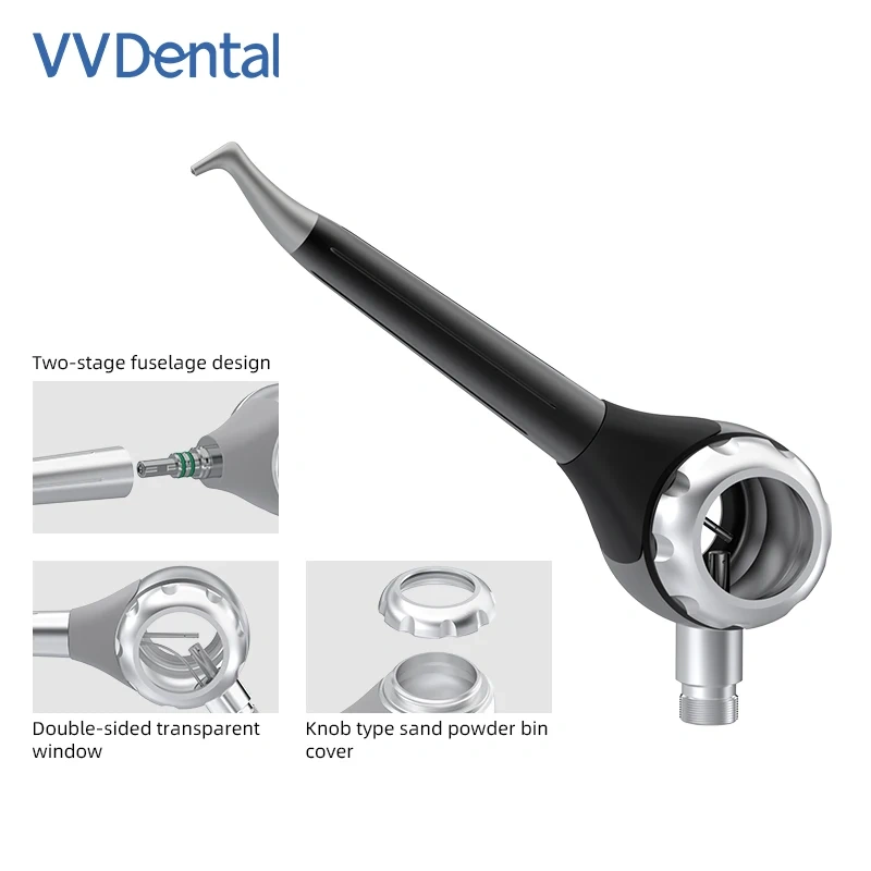 VVDental All-Metal Sandblast Scaler NEW Sandblasting machine 20g Large Capacity Aluminum Alloy Sand Blasting Unit PV5