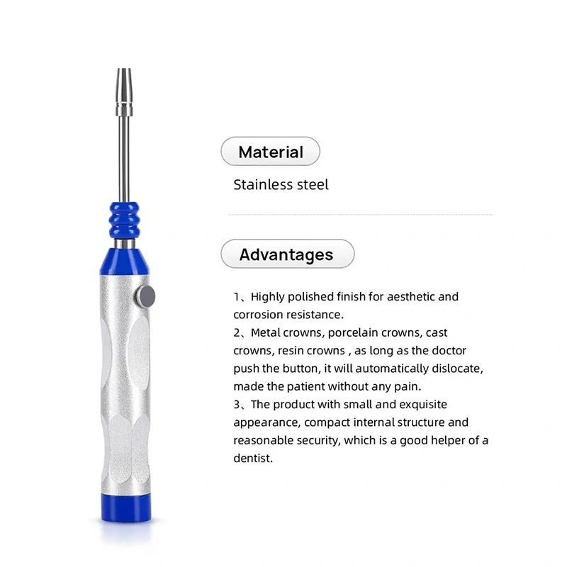 VV Dental Automatic Crown Remover, Dentist Orthodontic Crowns Bridge Remover, Adjustable Stainless Steel Automatic Tools Wrench