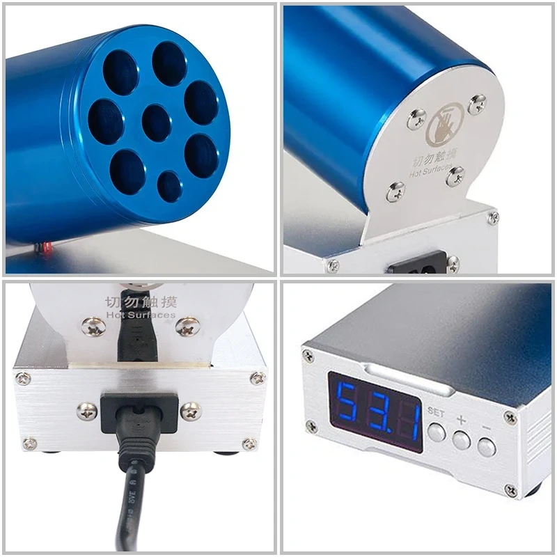 VV Dental AR Heater 8-Hole Heating Equipment  Heating Softening dental composite  Blue Benchtop Composites 30-70°C Heating