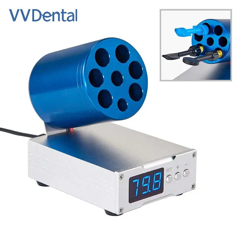 VV Dental AR Heater 8-Hole Heating Equipment  Heating Softening dental composite  Blue Benchtop Composites 30-70°C Heating