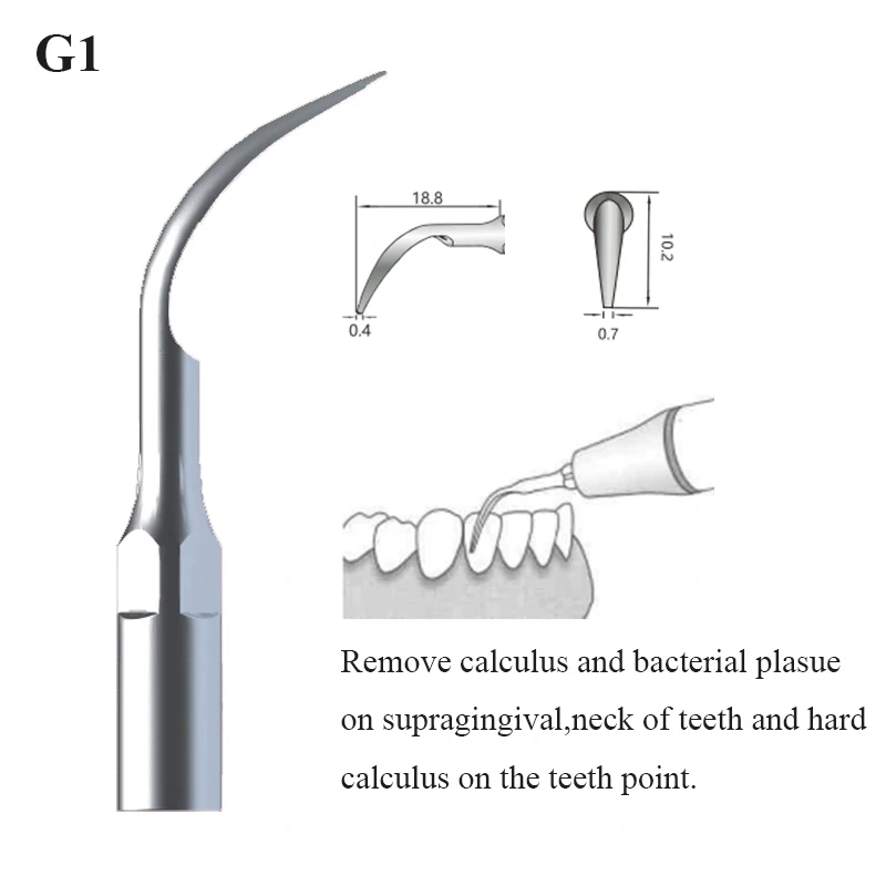 Original Tips for Scaler Tips for Supragingival Scaling for EMS/Woodpecker-UDS VVDental G1 G2 G3 G4 G5 G6 Scaler Accessories