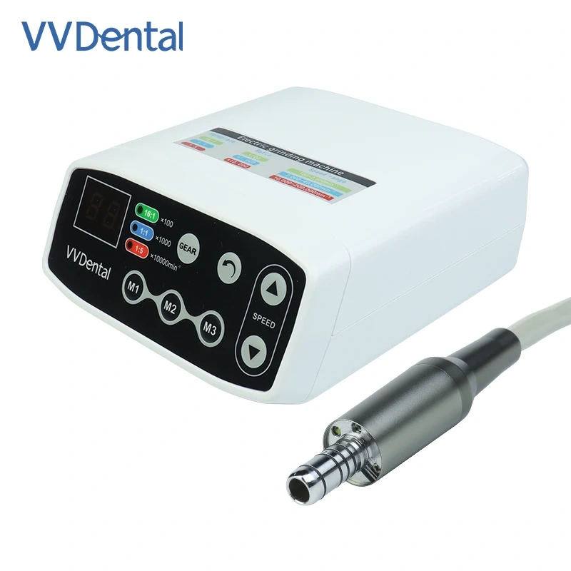 VVDen  Electric Motor  Plastic Portable Nail Engraving Machine  Angle Motor Sanding Machine Dental Handpiece China 1set