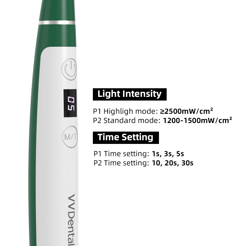 VV Dental Curing 1S  Photopolymer Outdoor Plastic Flashlight with Six Test Heads Wireless Charging Base  3200mw/cm²  LV6
