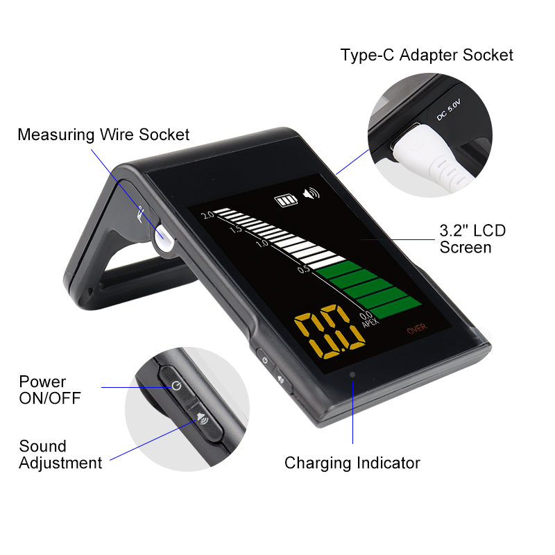 Professional Dental Apex Locator Root Canal Length Measuring Device with LCD Display, Accurate Endodontic Measurement Tool