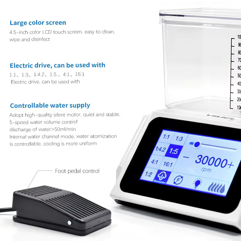Dental micro-power system with screen