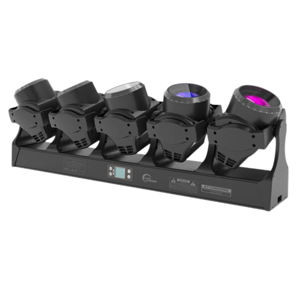Tornado 5H 5x120W RGBW five-head moving head beam wash stage light