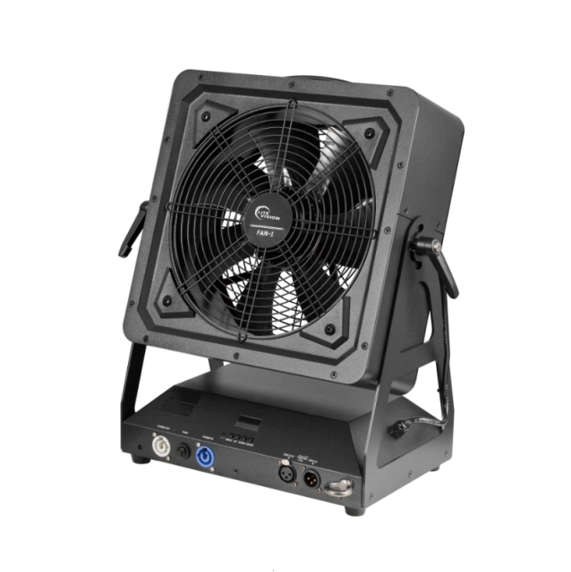 DMX fan for smoke haze fog machine