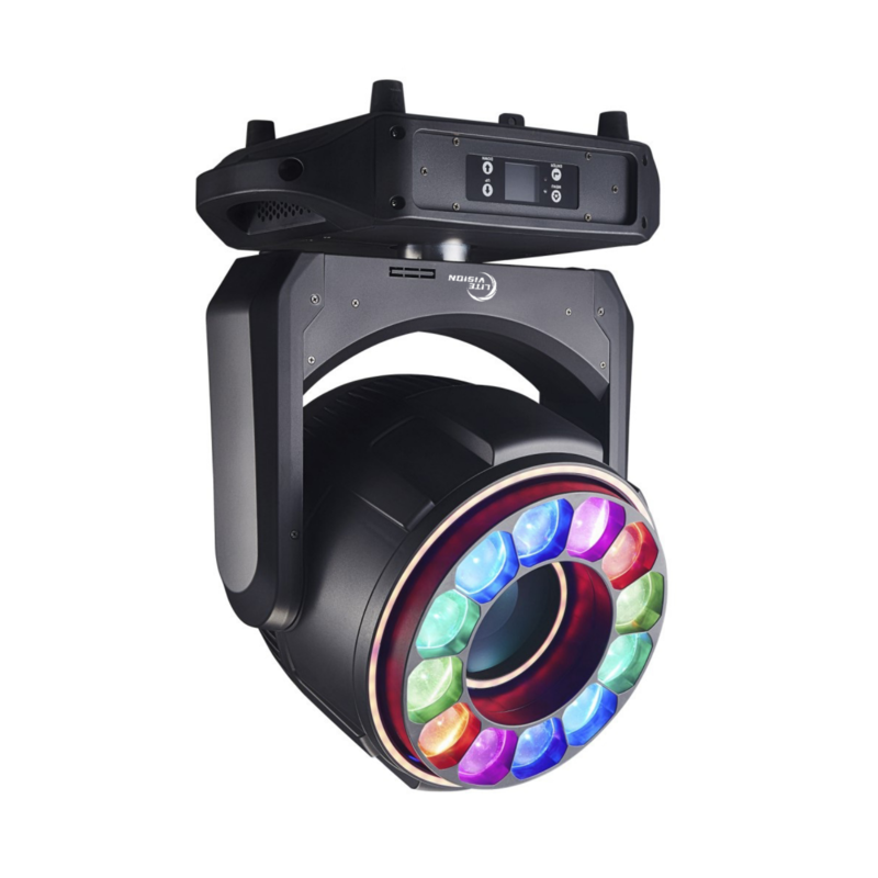 Ommatea B1260K MOVING HEAD 200W LED 12X60W WASH LIGHT WITH LED RING