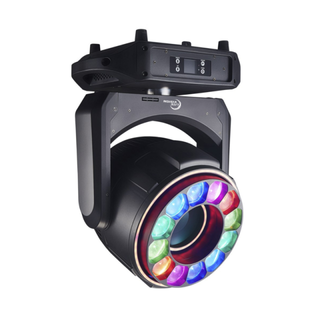 Ommatea B1260K MOVING HEAD 200W LED 12X60W WASH LIGHT WITH LED RING
