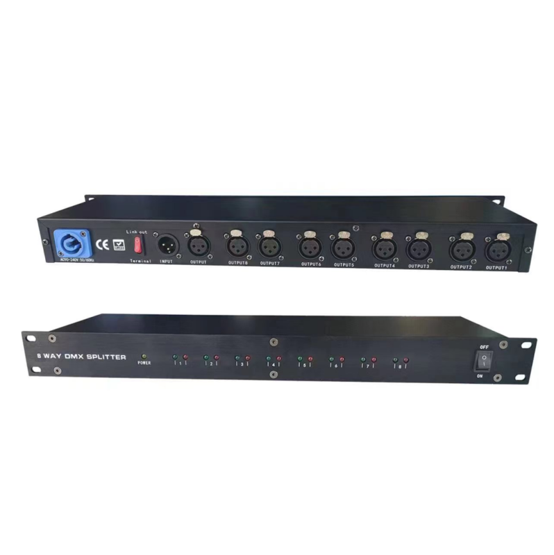 DMX-8I 8 ways DMX splitter signal splitter