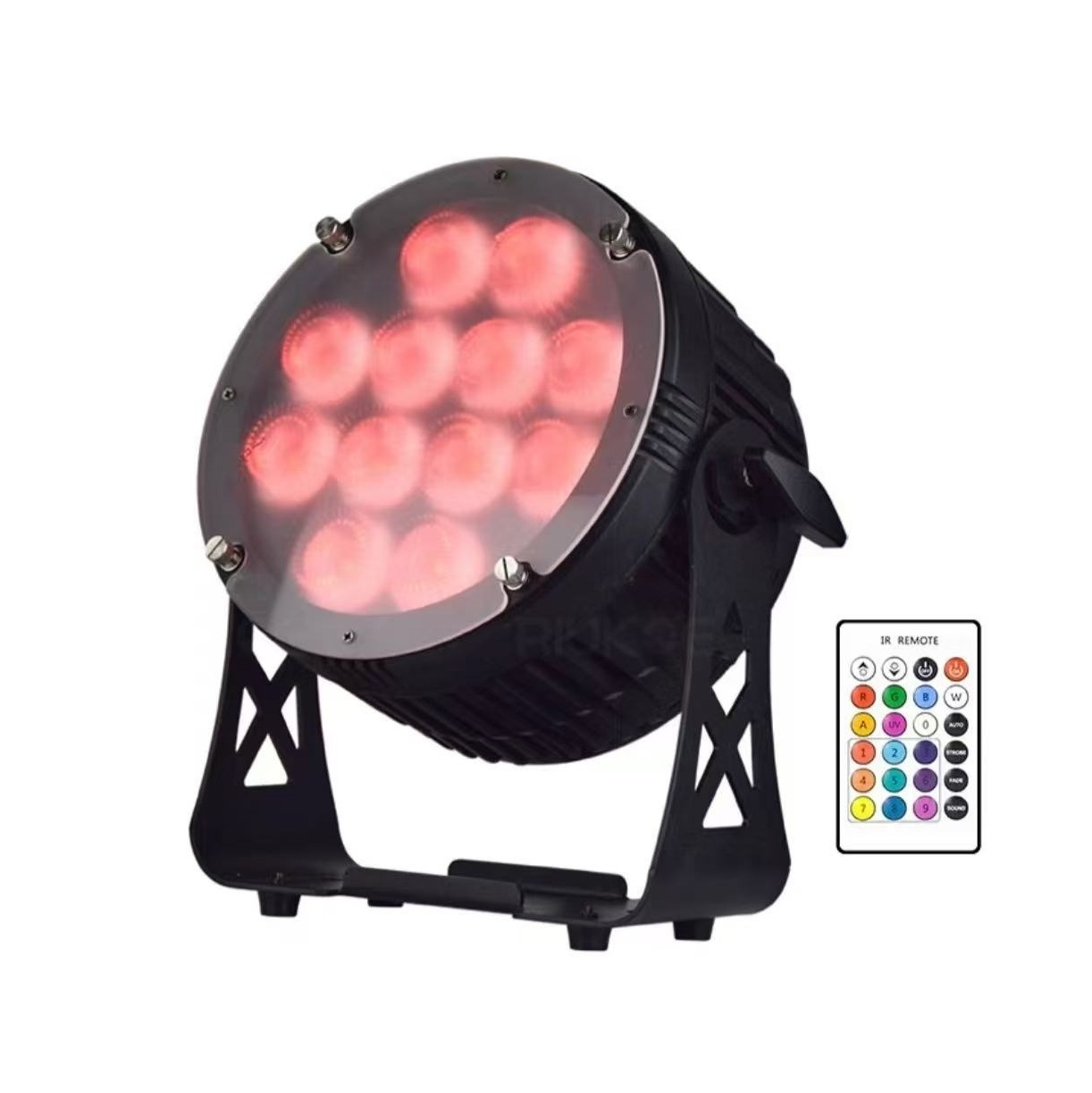 Battery light waterproof 12x18w RGBWA UV 6 in 1 color