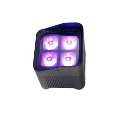 Battery light waterproof 4x20w RGBWA UV 6 in 1 color