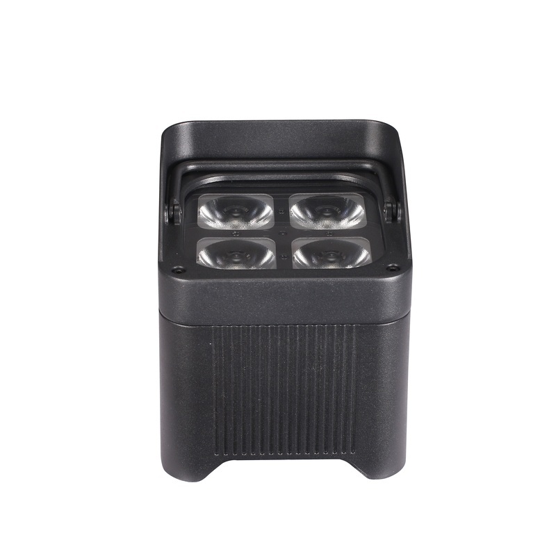 Battery light waterproof 4x20w RGBWA UV 6 in 1 color