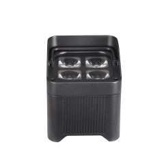 Battery light waterproof 4x20w RGBWA UV 6 in 1 color