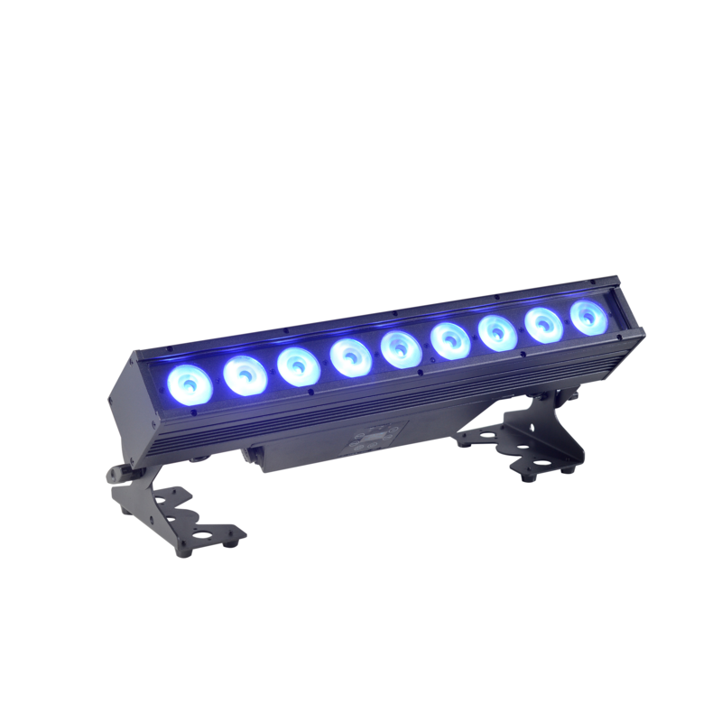 Battery light waterproof 9x18w RGBWA UV 6 in 1 color