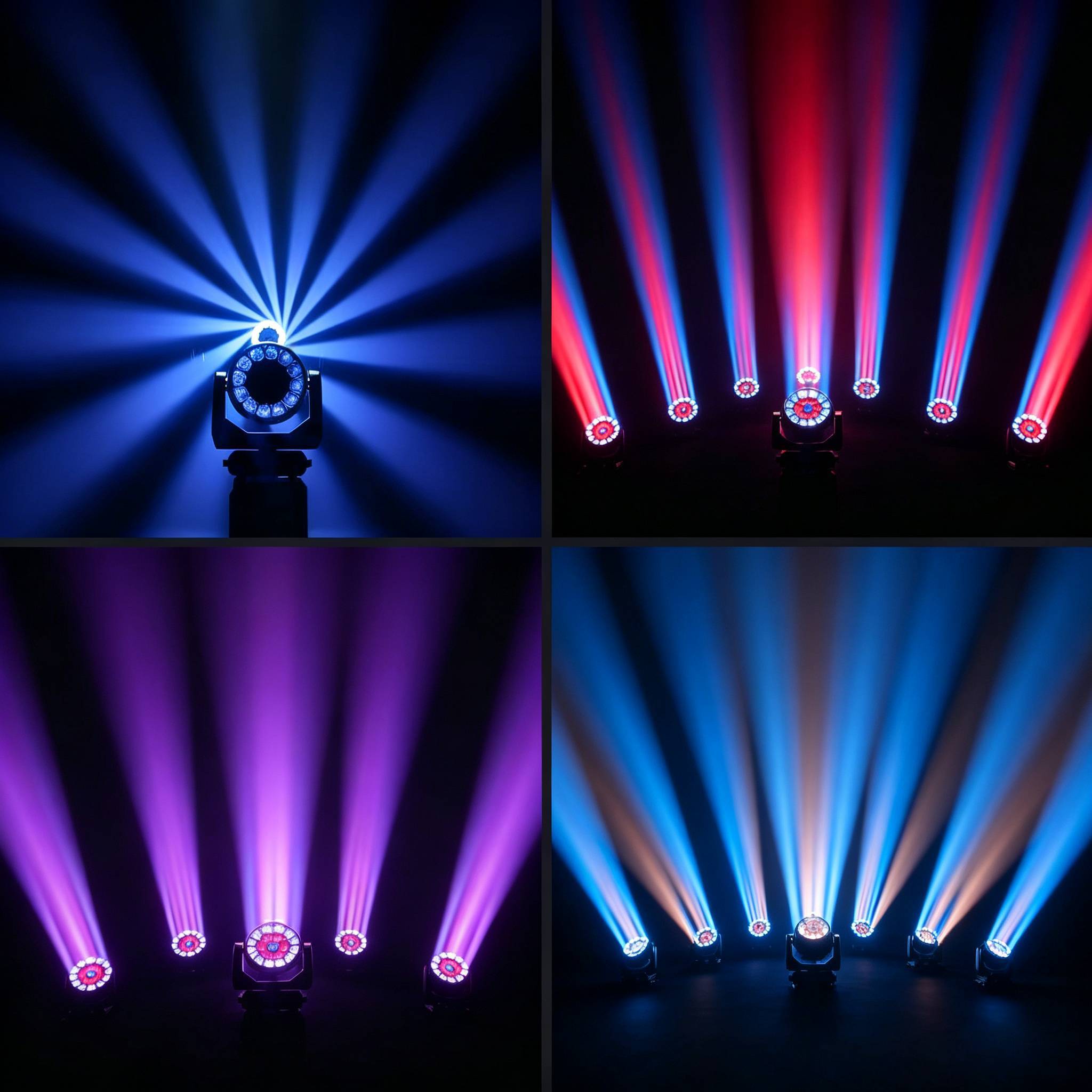 Mute noise Ommatea Y1940K 19x40w RGBW Bee eye LED moving head wash zoom pixel