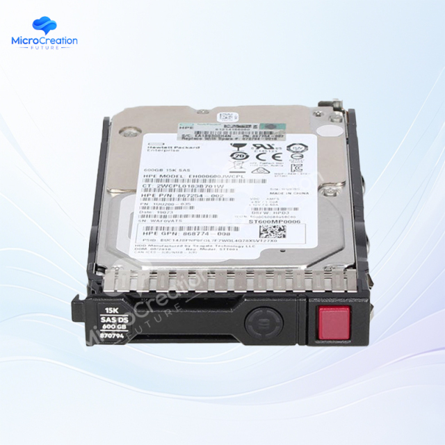 872477-B21 HPE 600GB SAS 12G Ent 10K SFF SC 3y Digitally Signed Firmware HDD