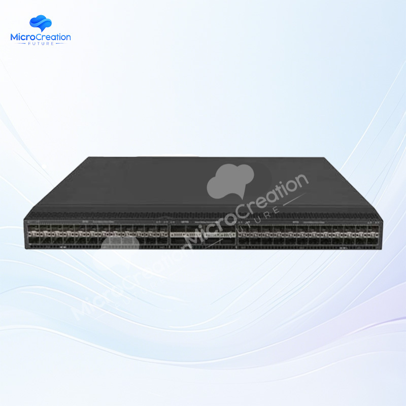 H3C S6850 - 56HF L3 Ethernet Switch Host supports 48 SFP28 ports and 8 QSFP28 ports.