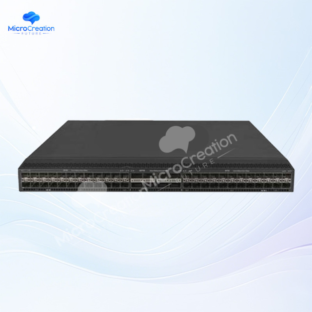 H3C S6850 - 56HF L3 Ethernet Switch Host supports 48 SFP28 ports and 8 QSFP28 ports.