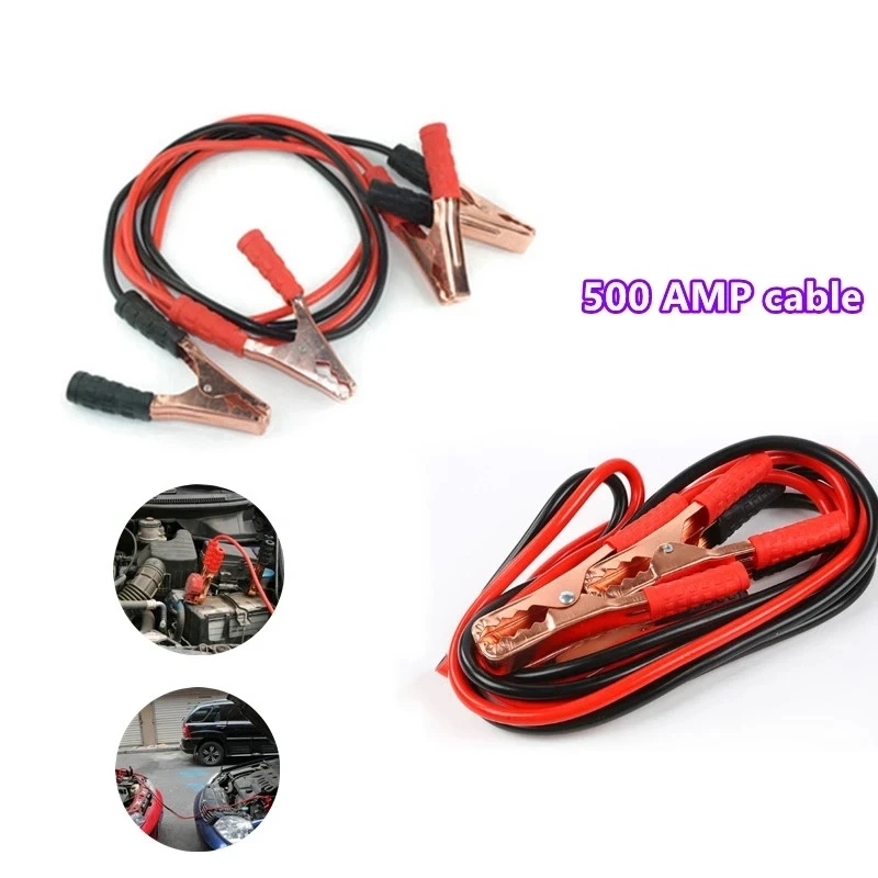 Car battery charger 500A Emergency Power Start Cable Booster Jumper Cable 2x2.2M Car Battery starter Power Wire Emergency Tools