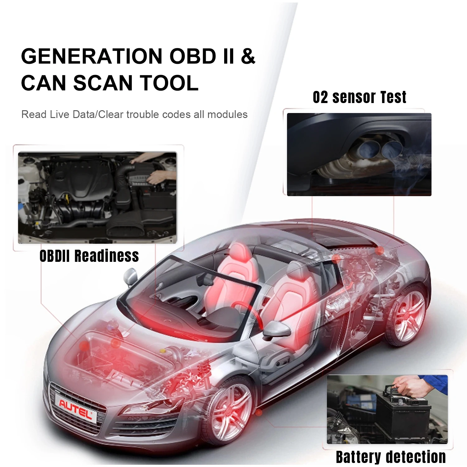 KONNWEI KW818 OBD2 EOBD2 Automotive Code Reader Engine DetectorCar Diagnostic Tool Support Free Upgrade System OBD2 Auto Scaner