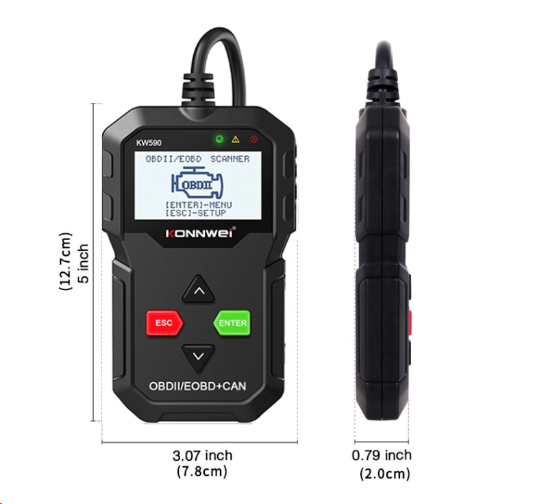KONNWEI KW590 OBD Diagnostic Tool Car Code Reader automotive OBD2 Scanner AD310 Support Multi-Brands Cars&languages Free Update