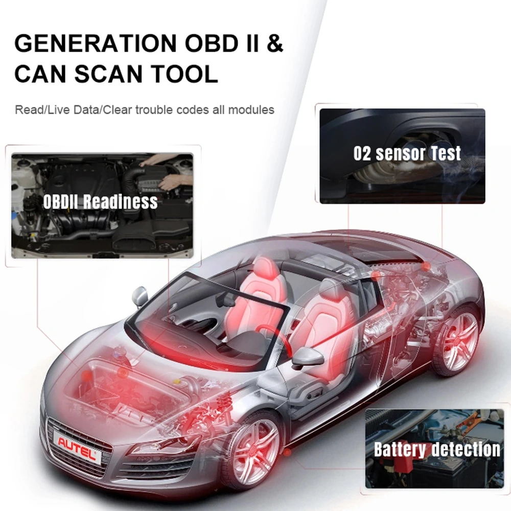 KONNWEI KW860 obd2 Diagnostic Tool Professional and Battery Tester For Cars I/M Readiness Automotive Oil Lamp Error Code Reader