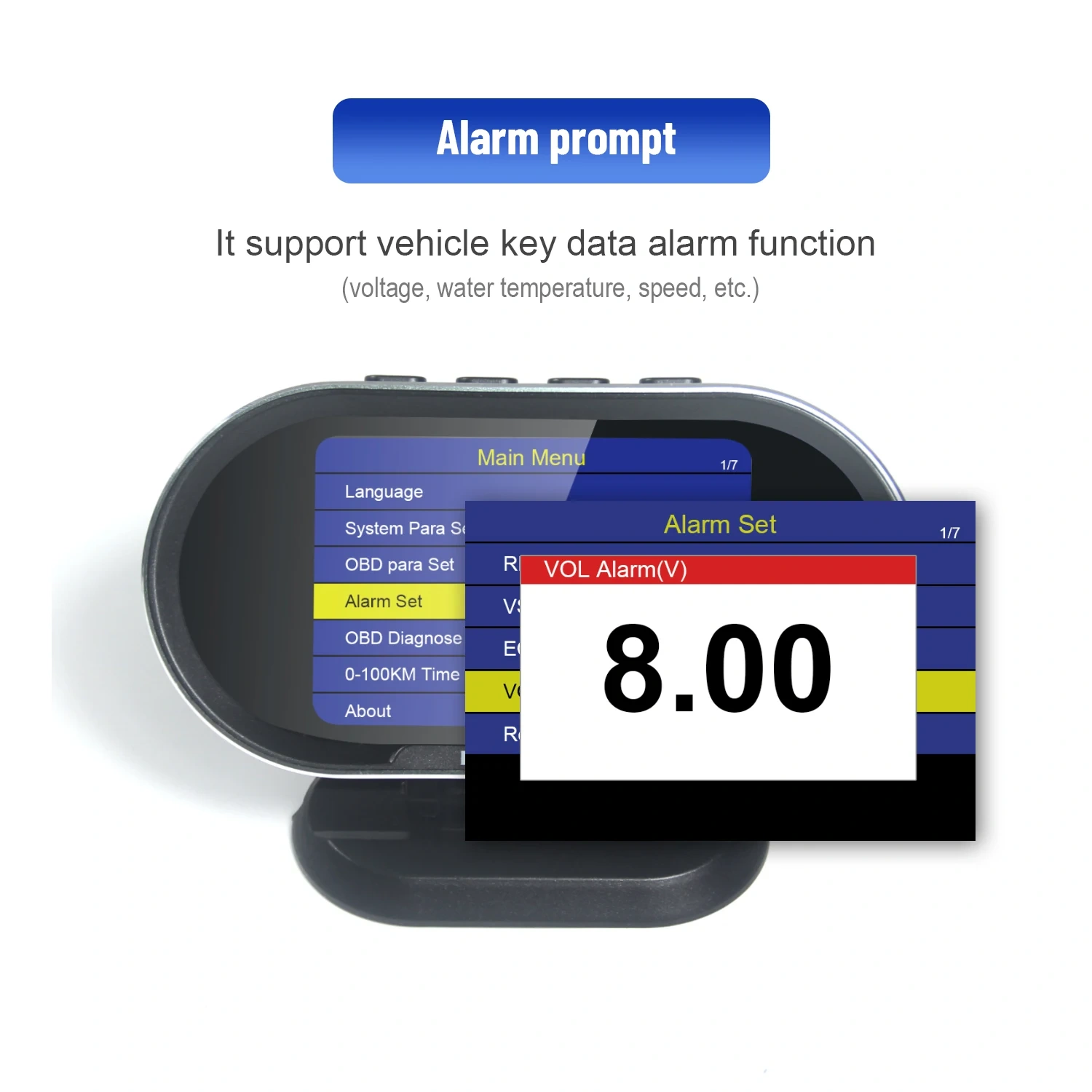 KONNWEI KW206 Car OBD2 Scanner HUD Head Up Display Car On-Board Computer Auto Digital Fuel Consumption Water Temperature Gauge