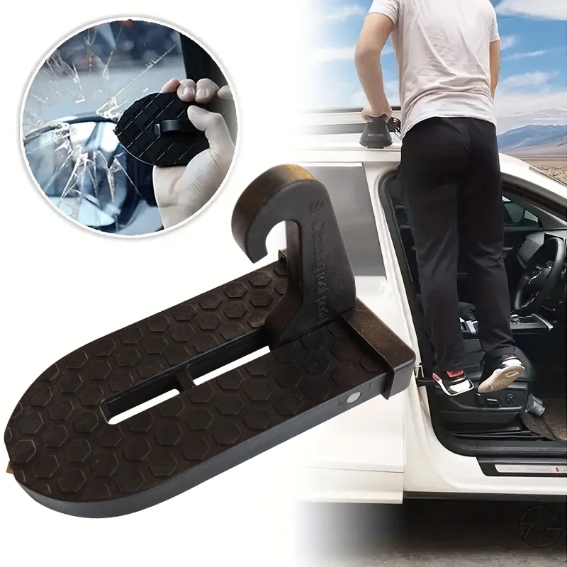 Foldable Car Roof Rack Step Car Door Step Multifunction Universal Latch Hook Foot Pedal Safety Car Ac