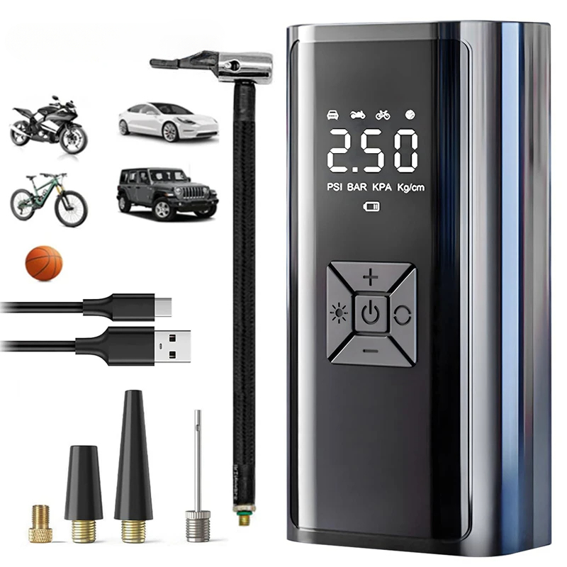 Wireless Air Pump 150psi Portable Electric Tire Inflator For Car Bicycle Motorcycle Mini Air Compressor Tire Air Injector