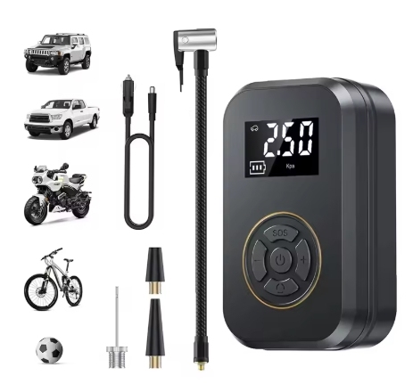 Plug - in version Car Tire Inflator, Portable Wireless Car Air Pump, Multifunctional Emergency Mobile Phone Power Bank, Tire Inflator , emergency air supply device