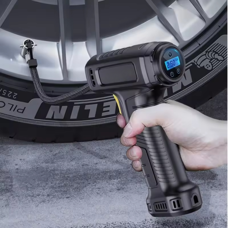 120W Handheld Air Compressor Wireless Without any battery Inflatable Pump Portable Air Pump Tire Inflator Digital for Car