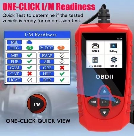 Universal Detection Automotive Fault Detector Onboard Code Reading Card Car OBDII Scanner Reader Automotive Diagnostic Tool V314