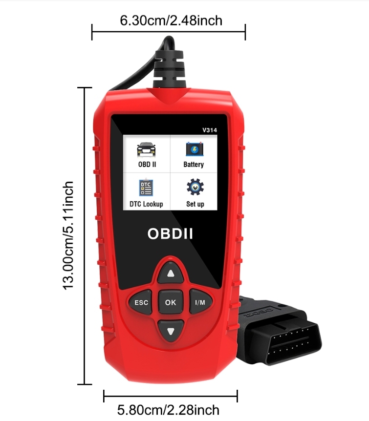 Universal Detection Automotive Fault Detector Onboard Code Reading Card Car OBDII Scanner Reader Automotive Diagnostic Tool V314